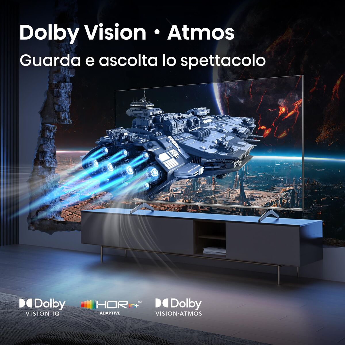 Smart TV Hisense 75E7Q PRO 4K Ultra HD 75" HDR QLED (Ανακαινισμenα A)