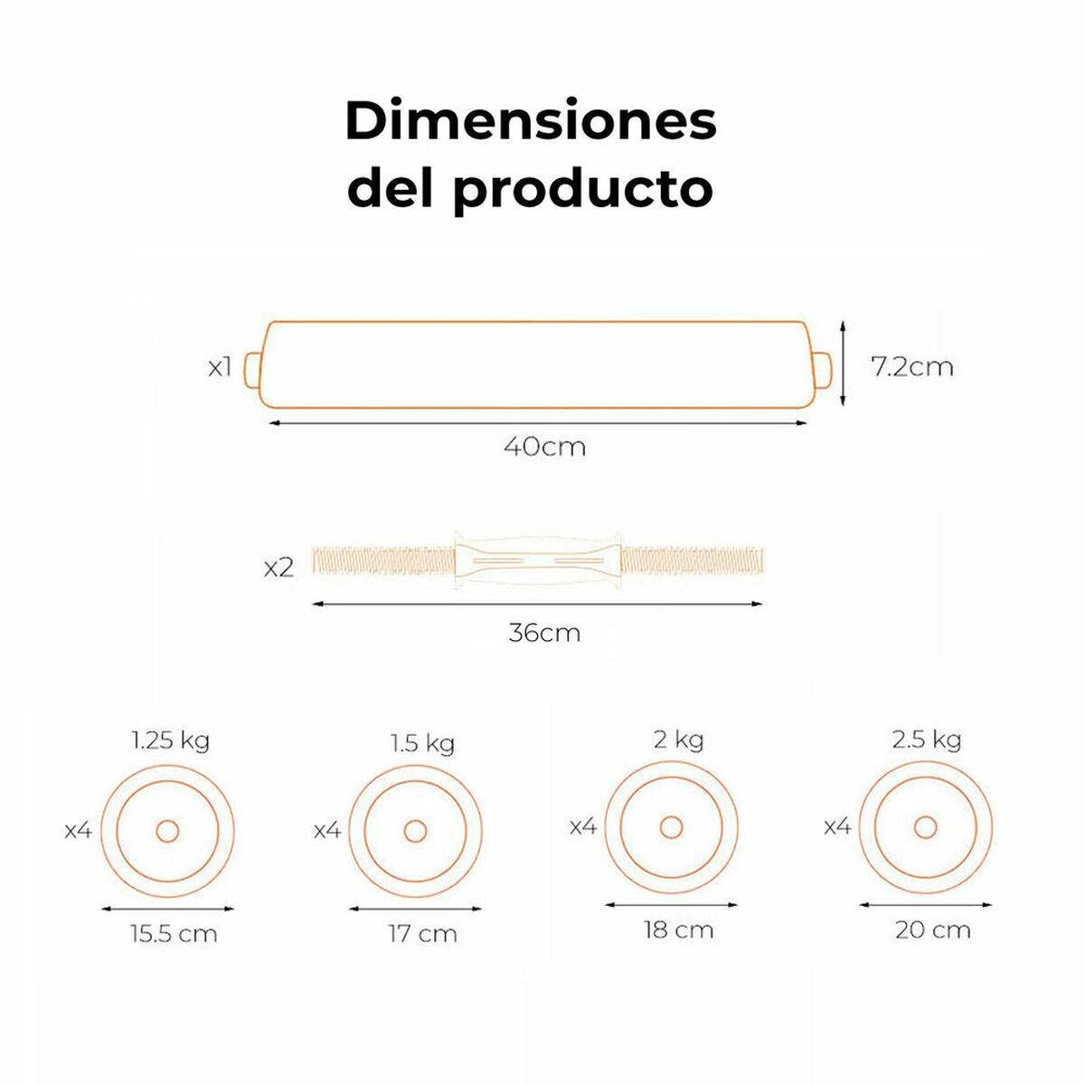 Σετ από Ρωσικά Βάρη και Αλτήρες Xiaomi ORMANC30V2 (Ανακαινισμenα B)