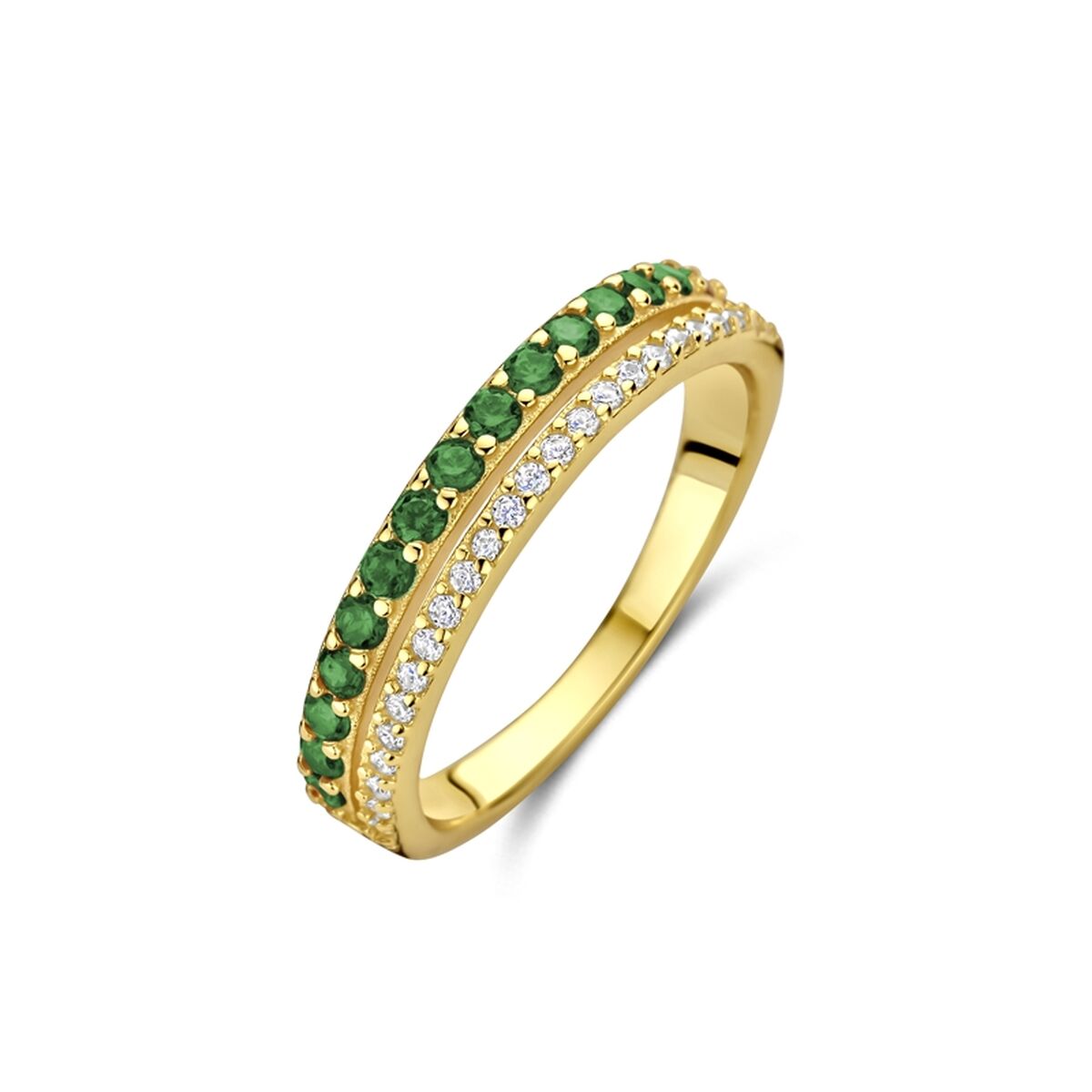 Γυναικεία Δαχτυλίδια New Bling 9NB-1580-56 Χρυσό Πράσινο 16