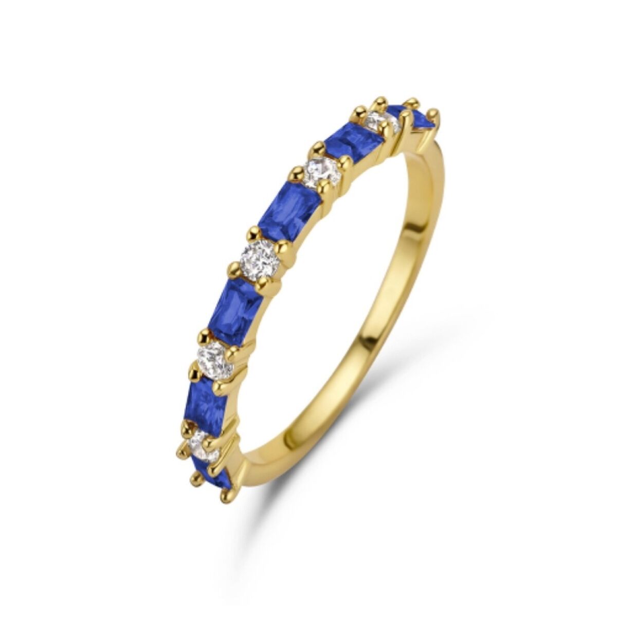 Γυναικεία Δαχτυλίδια New Bling 9NB-0963-52 Μπλε Χρυσό 12