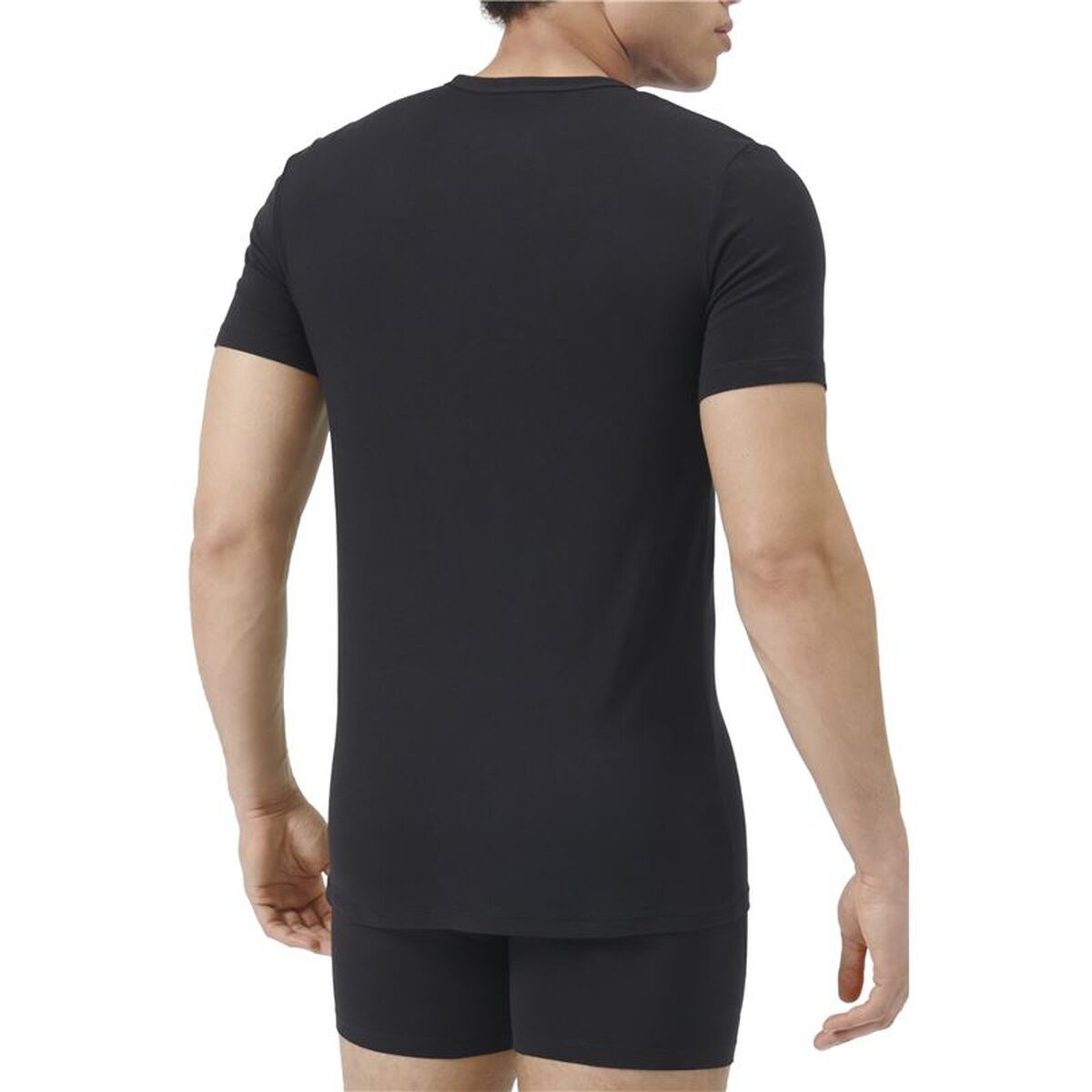 Ανδρική Μπλούζα με Κοντό Μανίκι Adidas Crew 2P Active Flex Μαύρο