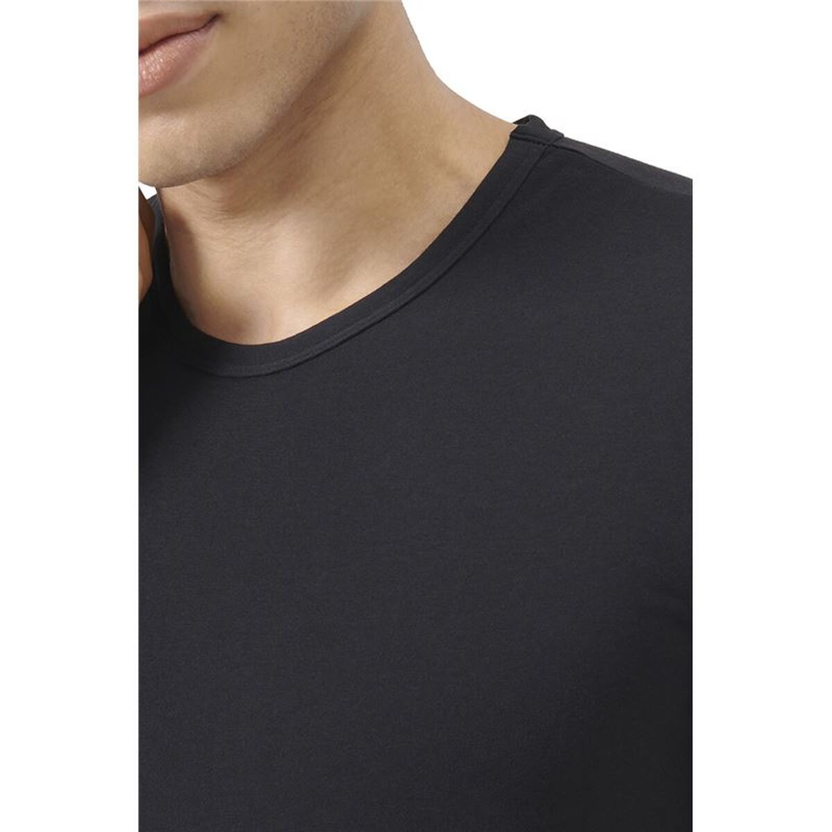 Ανδρική Μπλούζα με Κοντό Μανίκι Adidas Crew 2P Active Flex Μαύρο