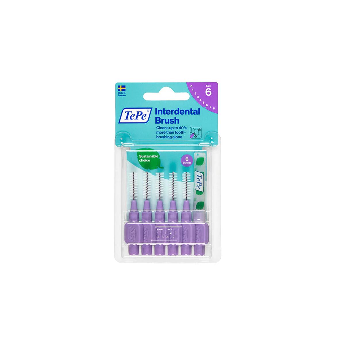 Μεσοδόντια βουρτσάκια Tepe Μοβ 1,1 mm x6