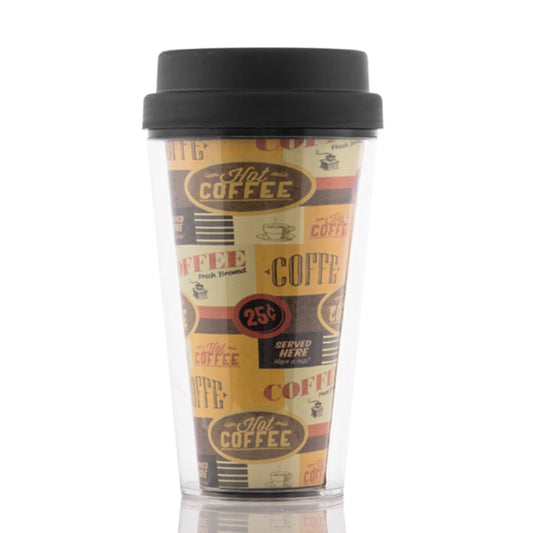 Ποτήρι με Καπάκι Πλαστική ύλη 300 ml