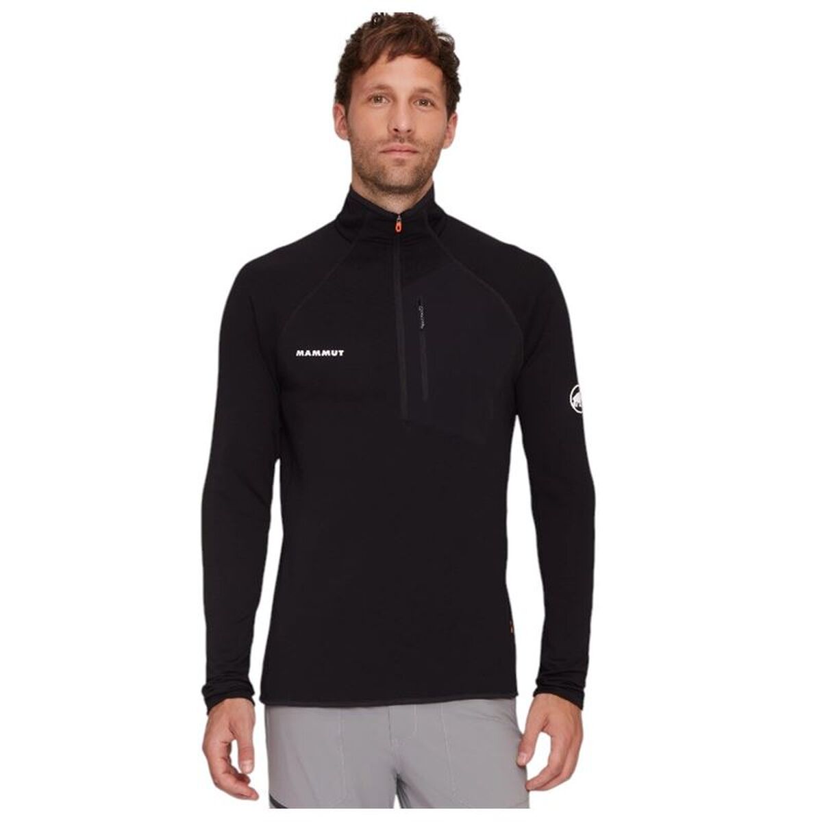 Ανδρικό Αθλητικό Mπουφάν Mammut Aenergy Light Ml Half Zip Pull Μαύρο