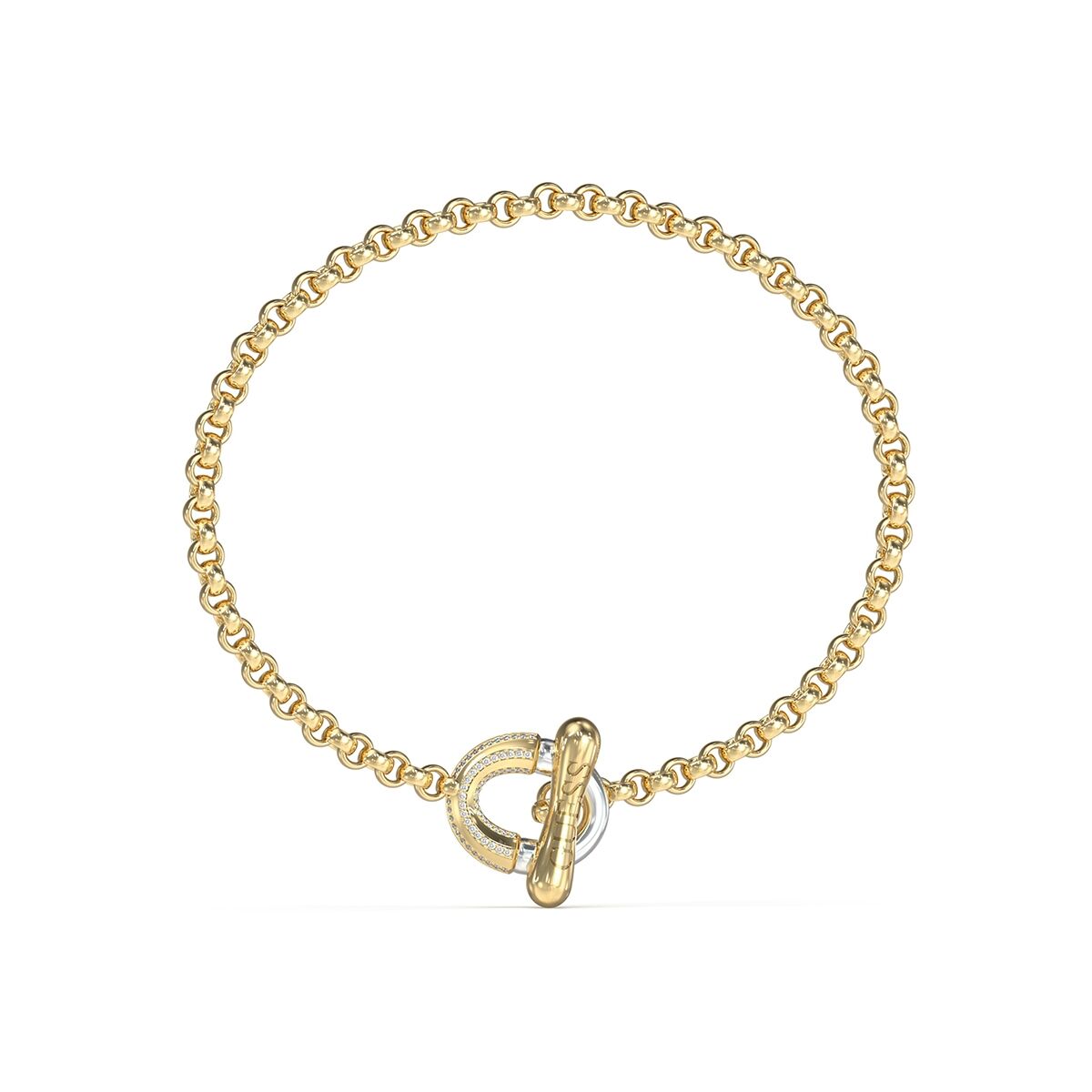 Γυναικεία Βραχιόλια Guess JUBB05372JWYGRHS Χρυσό
