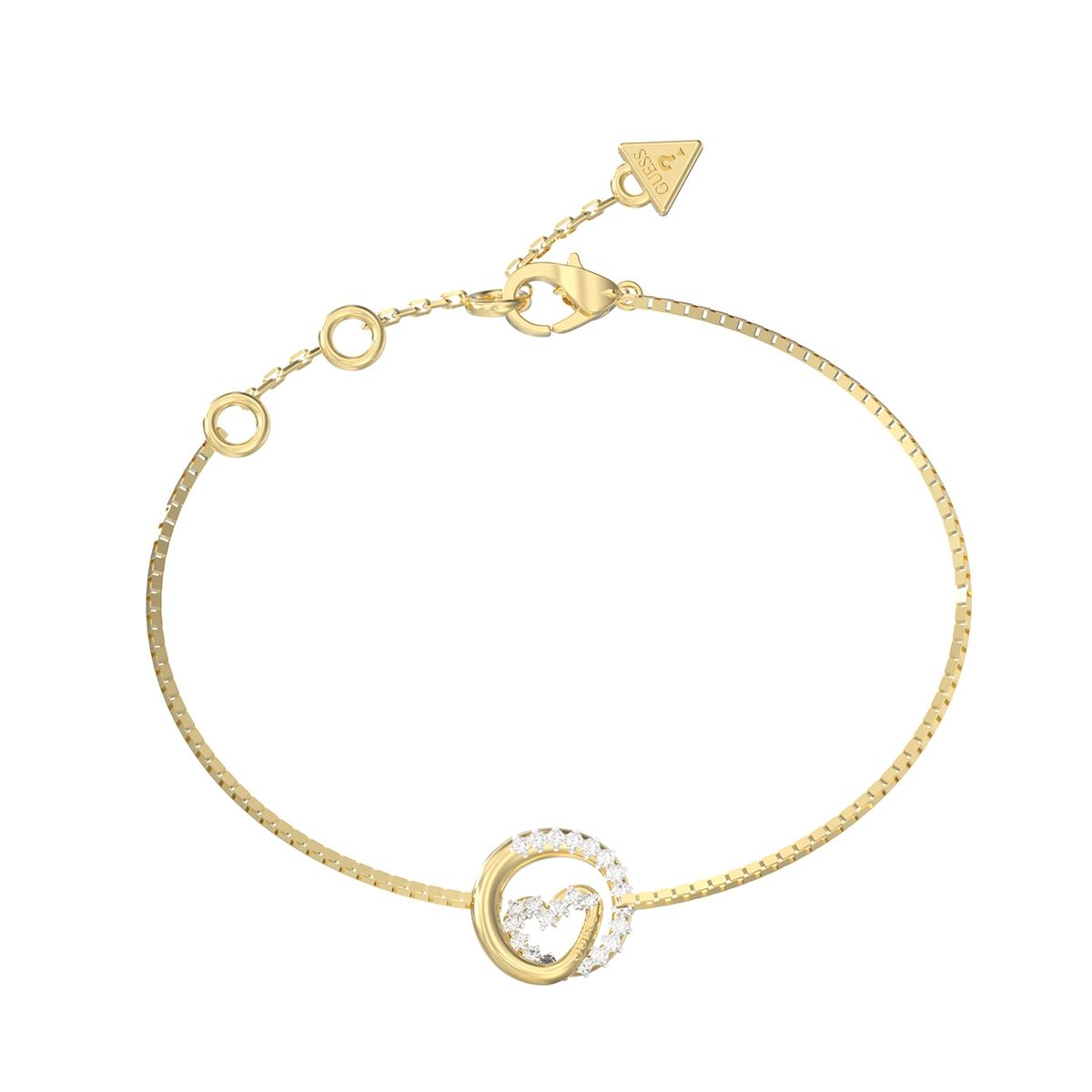 Γυναικεία Βραχιόλια Guess JUBB05527JWYGS Χρυσό