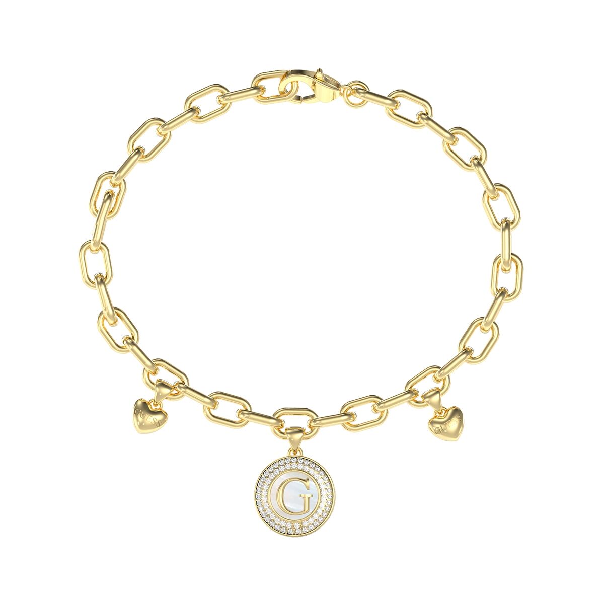 Γυναικεία Βραχιόλια Guess JUBB06197JWYGS Χρυσό