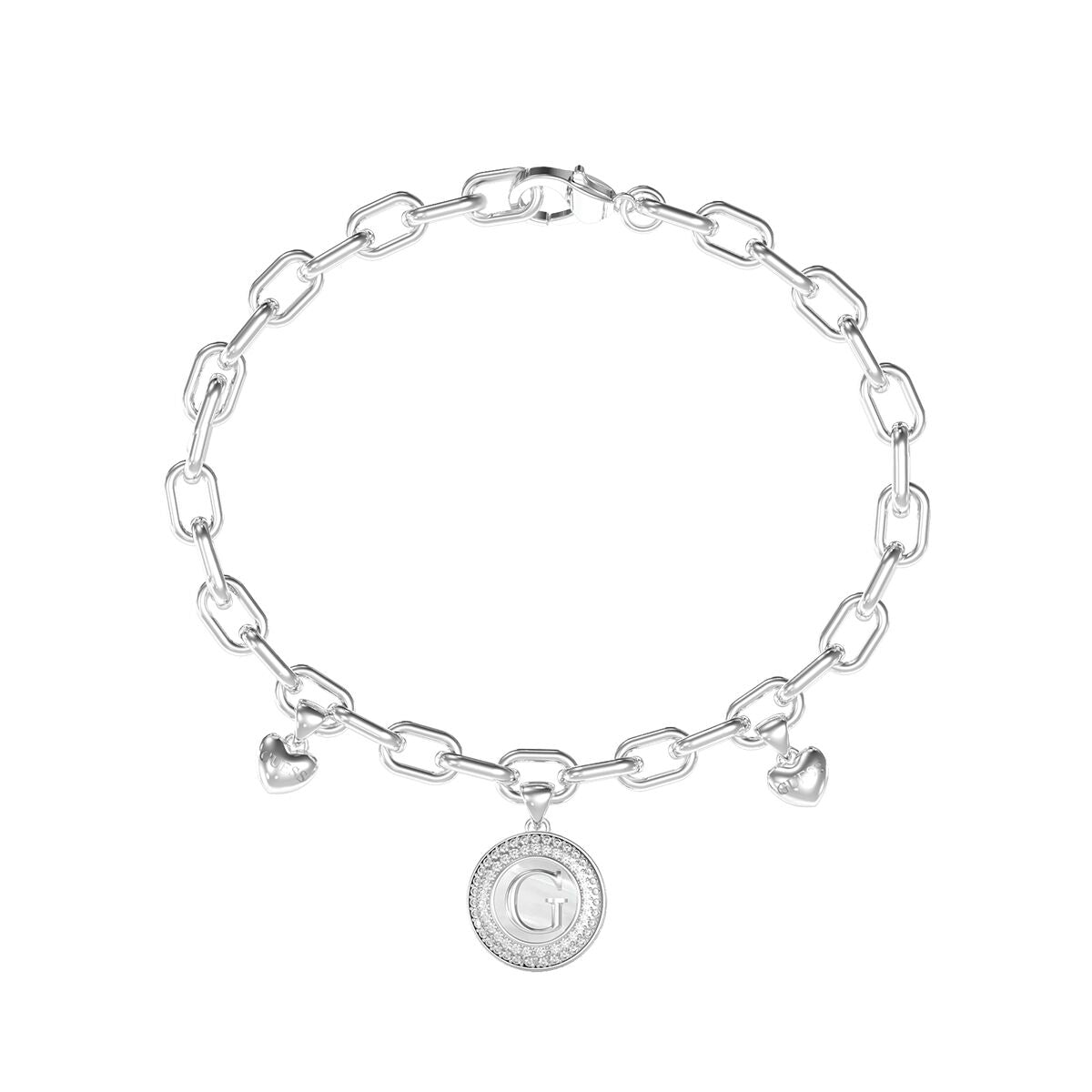 Γυναικεία Βραχιόλια Guess JUBB06200JWRHS Ασημί