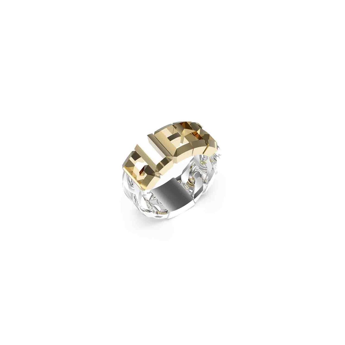 Γυναικεία Δαχτυλίδια Guess JUMR03206JWYGST62 22 Ασημί Χρυσό