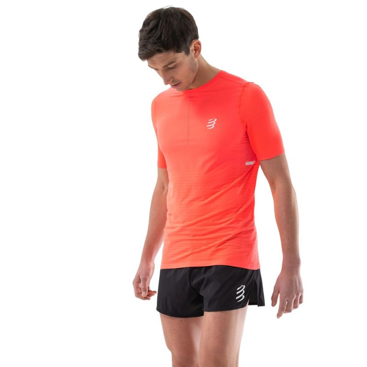 Ανδρική Μπλούζα με Κοντό Μανίκι Compressport Pro Racing Κόκκινο