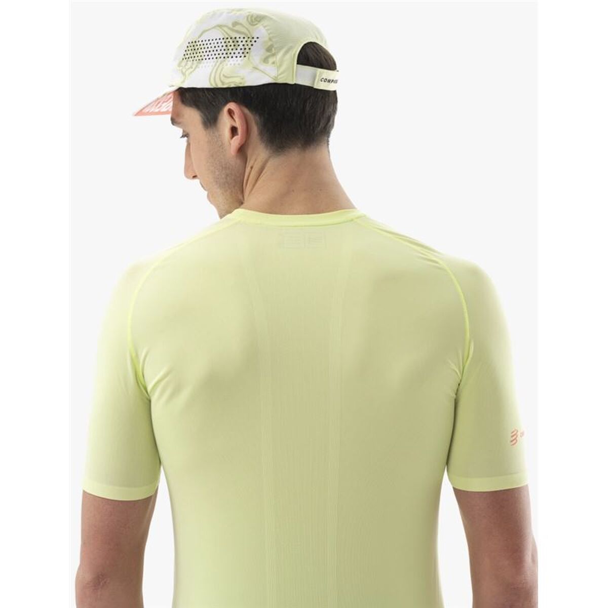 Ανδρική Μπλούζα με Κοντό Μανίκι Compressport Trail Racing Ss Λεμονί