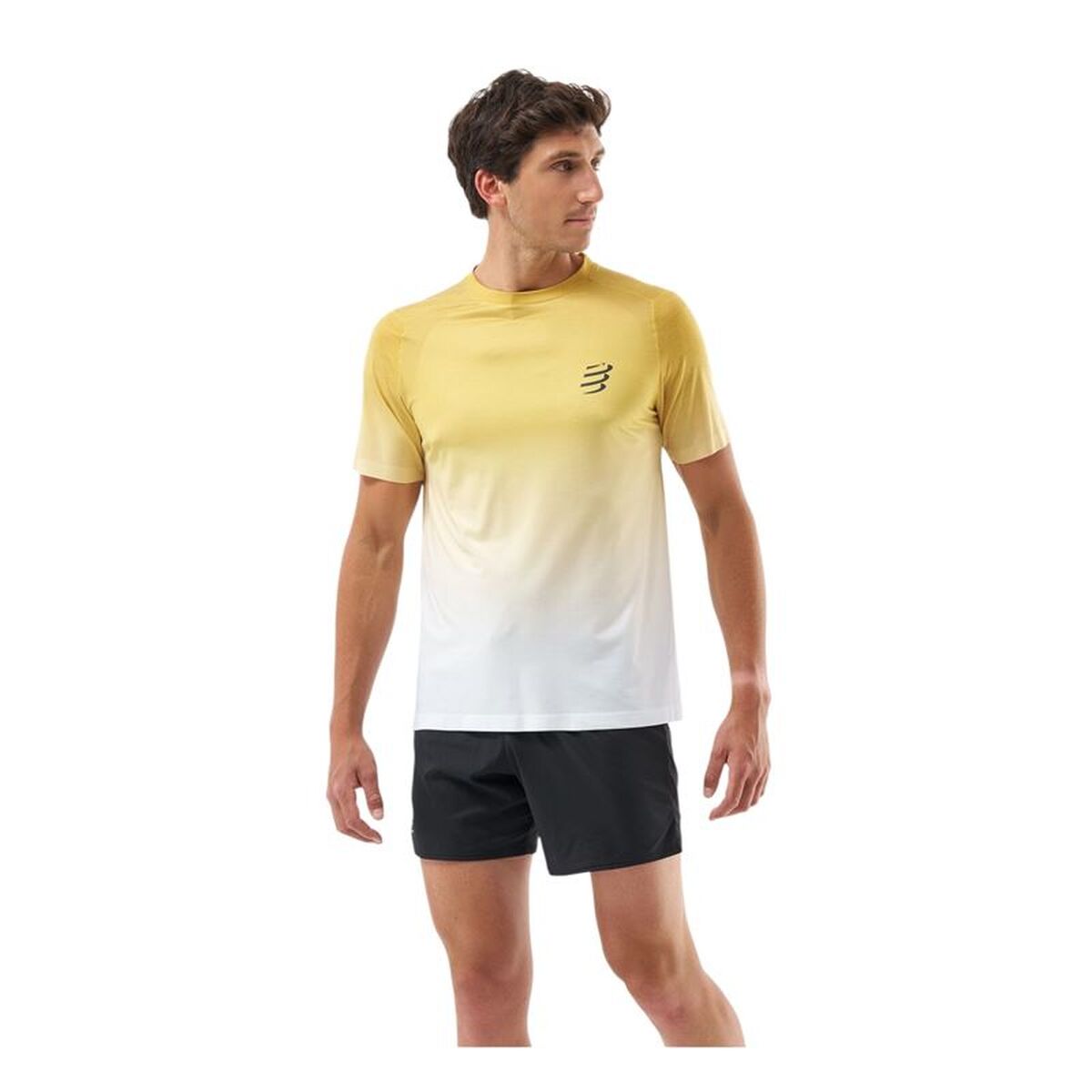 Ανδρική Μπλούζα με Κοντό Μανίκι Compressport Performance Κίτρινο