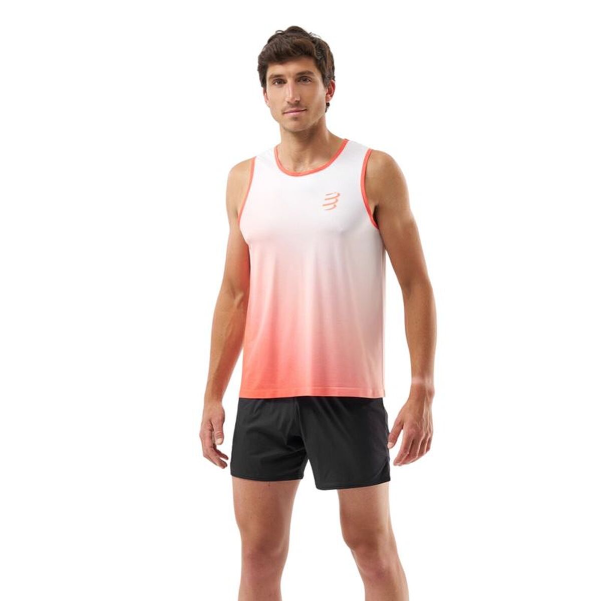 Αμάνικο Ανδρικό Μπλουζάκι Compressport Performance Λευκό
