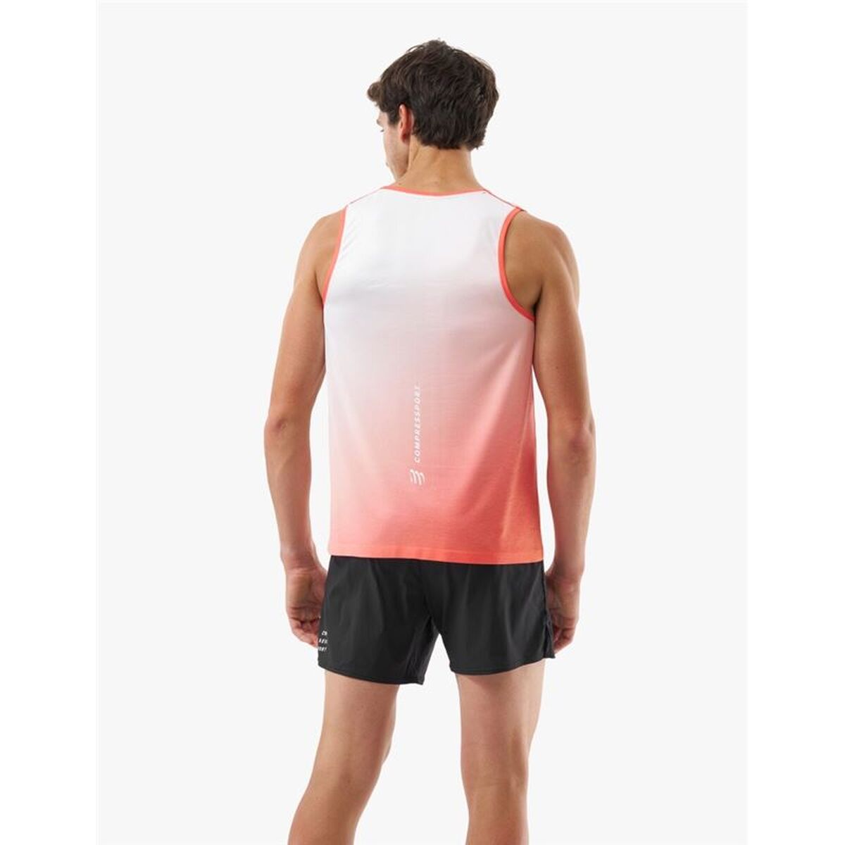 Αμάνικο Ανδρικό Μπλουζάκι Compressport Performance Λευκό
