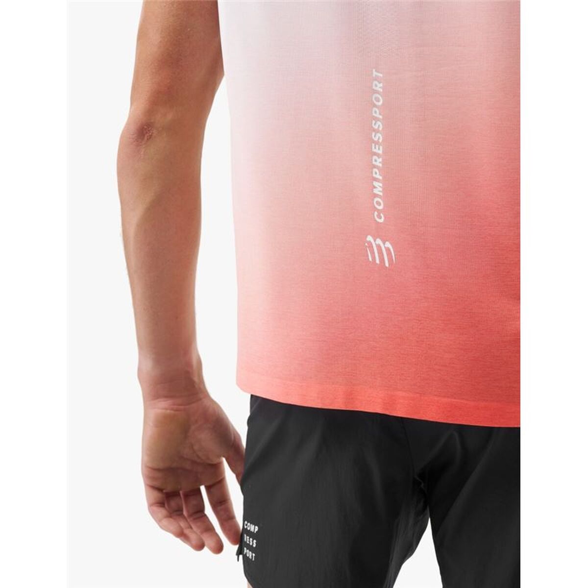 Αμάνικο Ανδρικό Μπλουζάκι Compressport Performance Λευκό