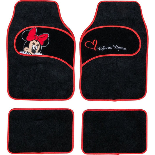 Σετ Χαλιών Αυτοκινήτου Minnie Mouse CZ10339 Μαύρο/Κόκκινο