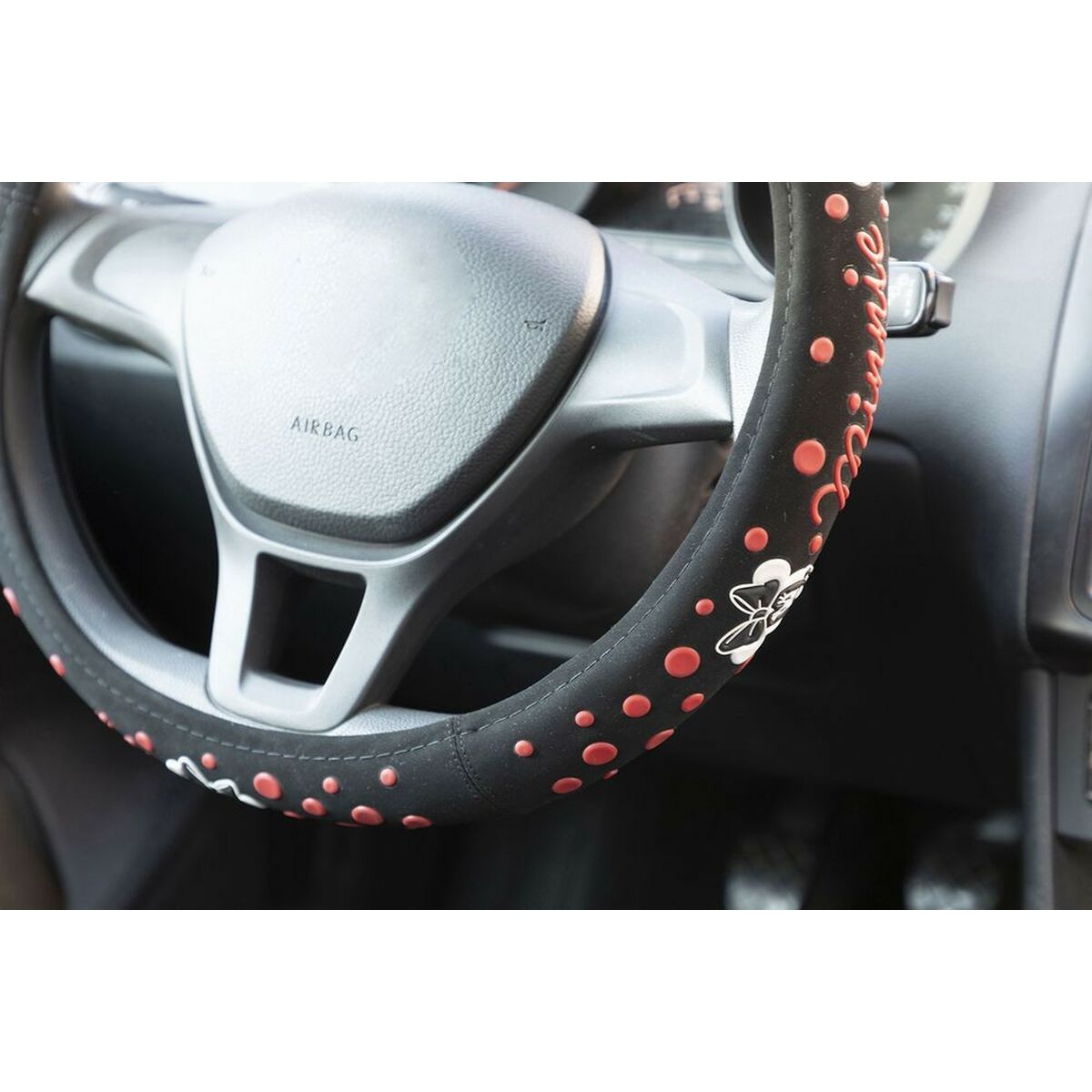 Καλύμμα Τιμονιού Minnie Mouse CZ10819 Ø 37-39 cm Μαύρο