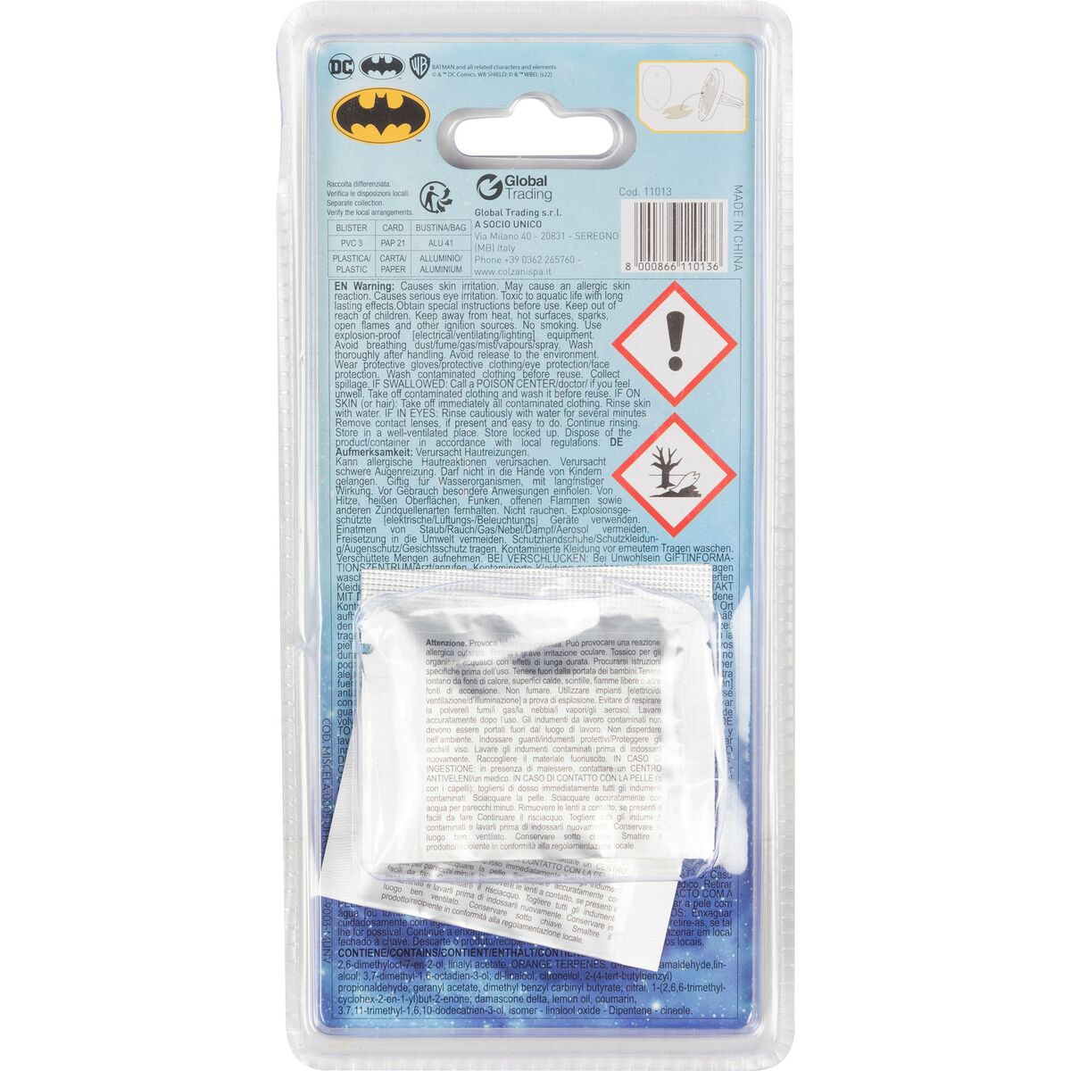 Αποσμητικό Αυτοκινήτου Kids Licensing BATMAN (1 μονάδα)