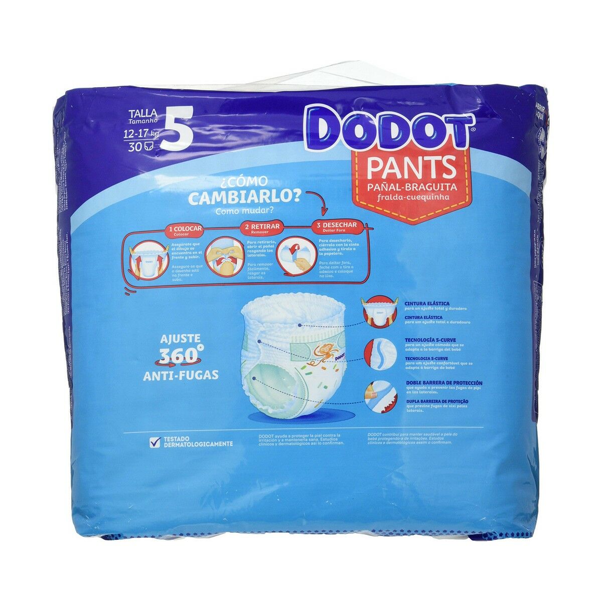 Πανάκια μιας χρήσης Dodot Dodot Pants Μέγεθος 5 12-17 kg 30 Μονάδες