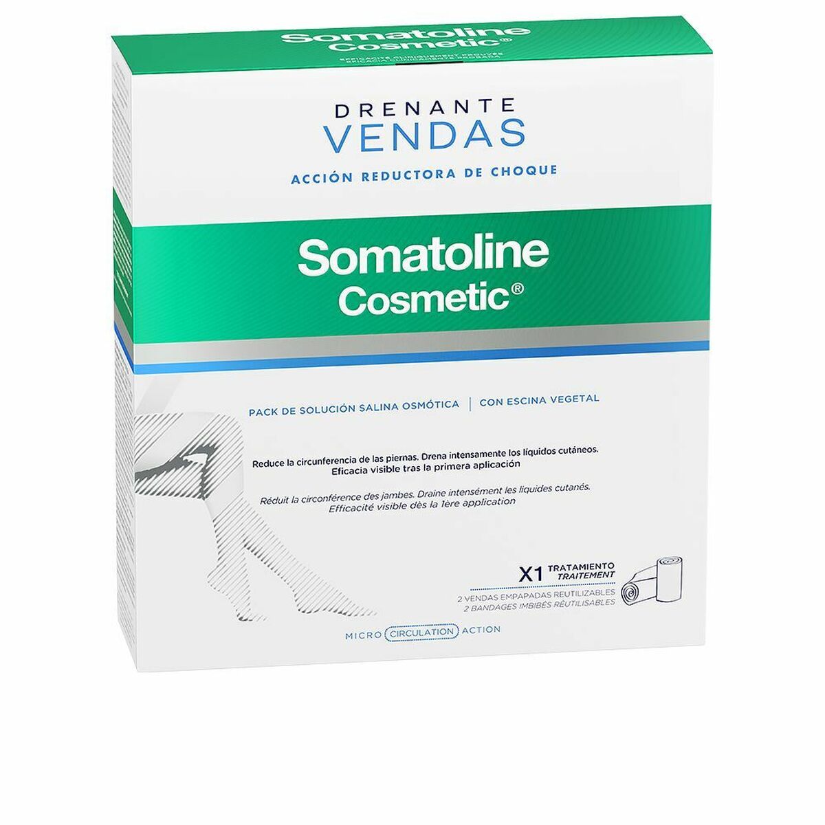 Επίδεσμοι Somatoline Drenante Kit Completo Μειωτής Αποστράγγιση (x1) (2 uds)