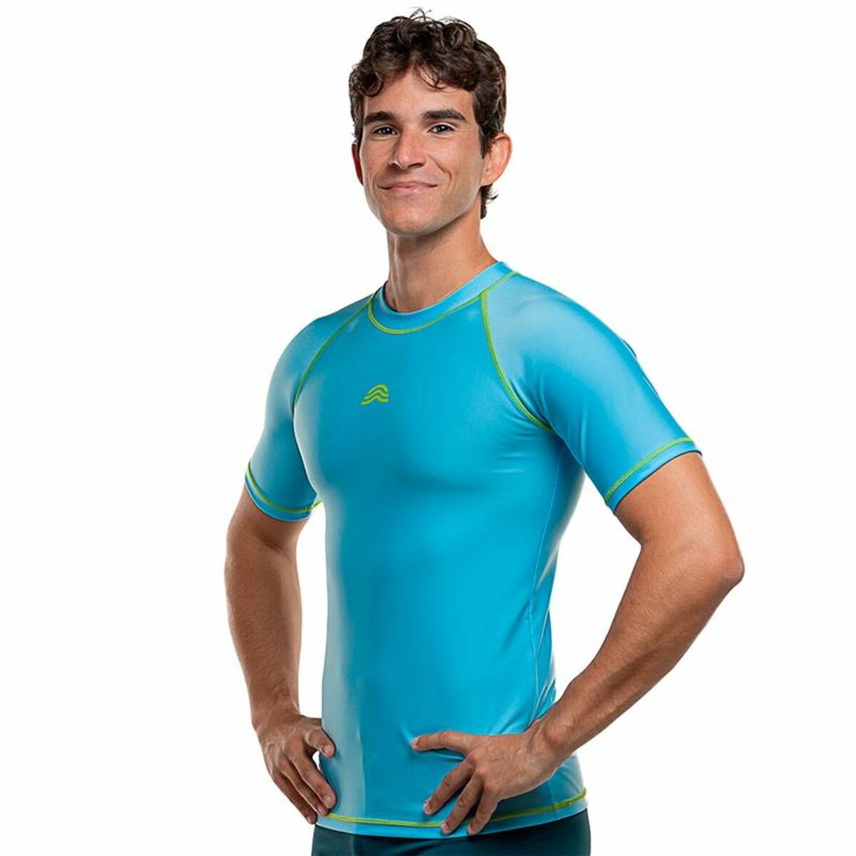 Kοντομάνικο Aθλητικό Mπλουζάκι Aquarapid Aquarapida Μπλε Indigo