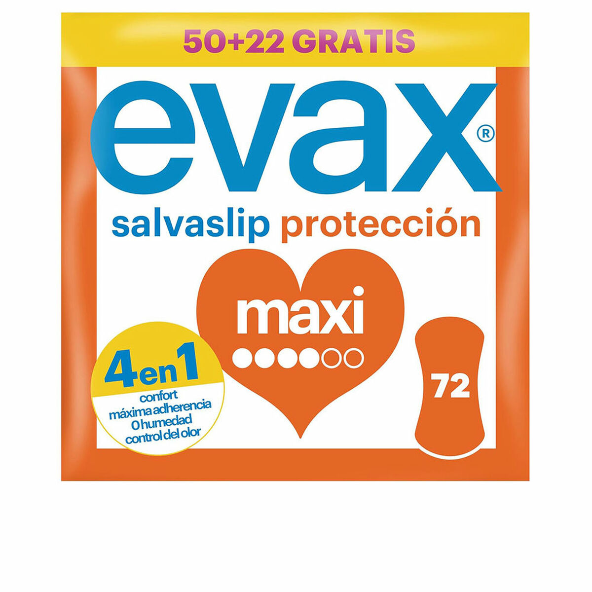 Σερβιετάκια Protector Maxi Evax Maxi 72 Μονάδες