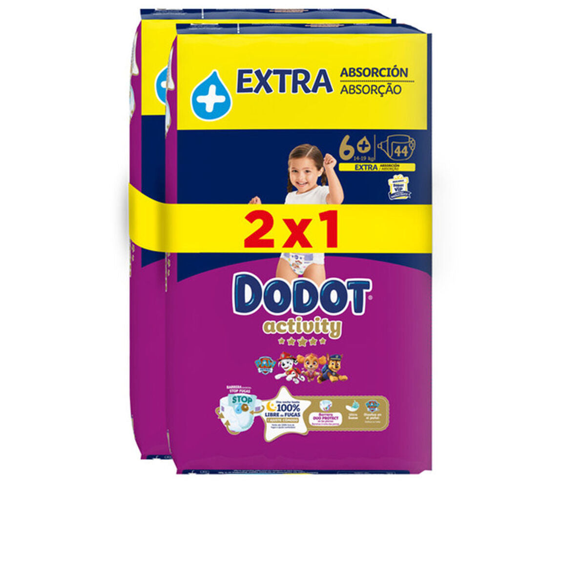 Πανάκια μιας χρήσης Dodot ACTIVITY EXTRA (88 Μονάδες)
