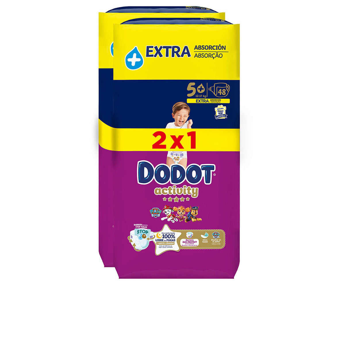 Πανάκια μιας χρήσης Dodot ACTIVITY EXTRA (x 96)