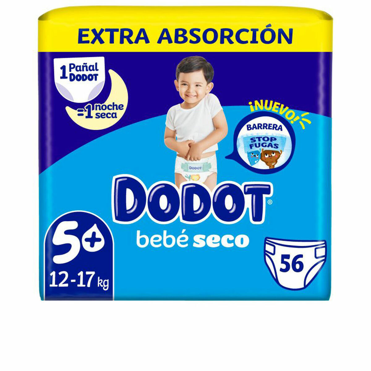 Πανάκια μιας χρήσης Dodot Etapas Extra 5 12-17 kg (x 56)