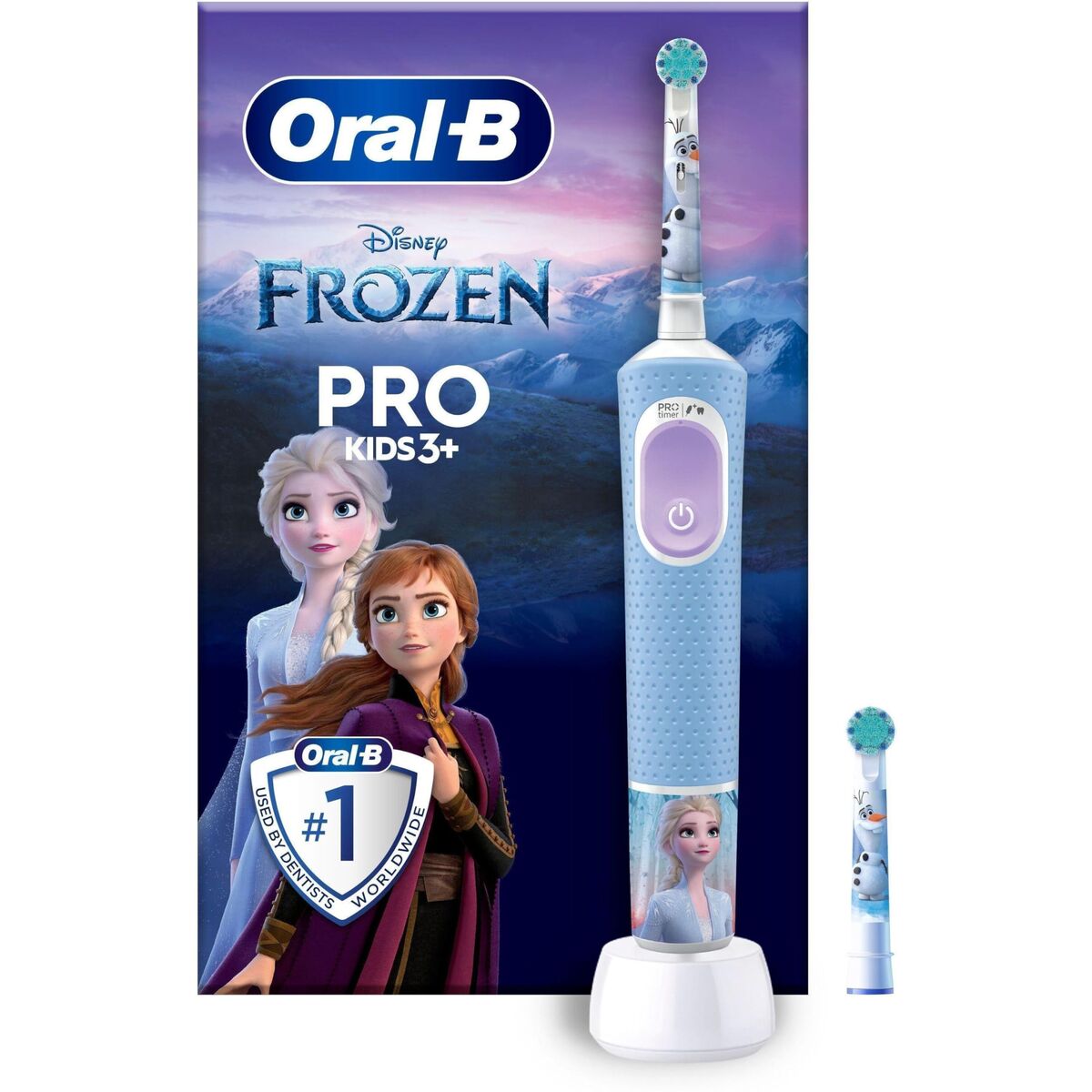 Ηλεκτρική οδοντόβουρτσα Oral-B Frozen Μαύρο Πολύχρωμο (2 Τεμάχια) (x2)