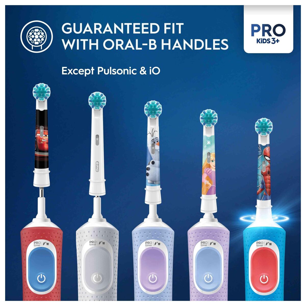 Ανταλλακτικό κεφαλής Oral-B Pro Kids Πολύχρωμο 3 Μονάδες
