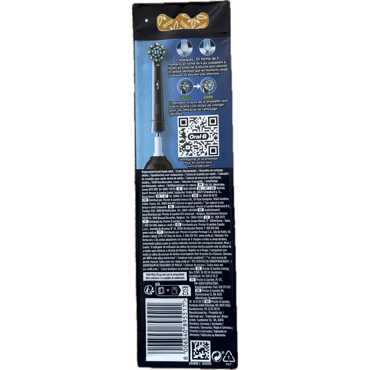 Ανταλλακτικό κεφαλής Oral-B x2