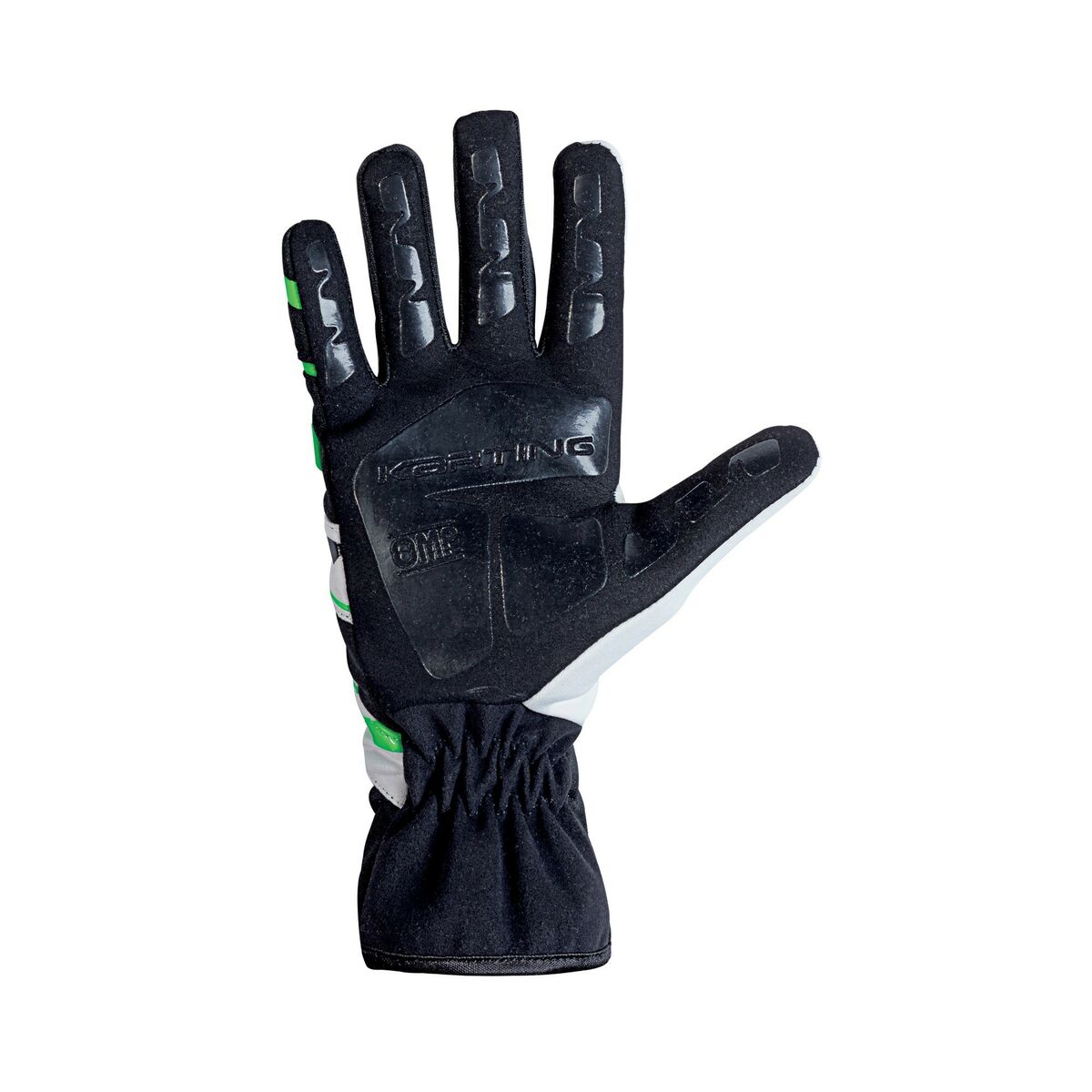 Kids Karting Gloves OMP KS-3 MY2018 Λευκό Μαύρο Πράσινο 6 kart