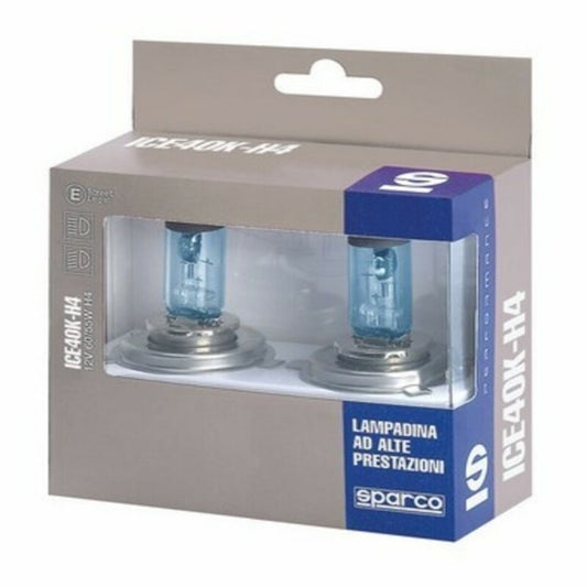 Λάμπα Αυτοκινήτου Sparco ICE40K H4 12V 55W Blanco Azulado Efecto Xenon