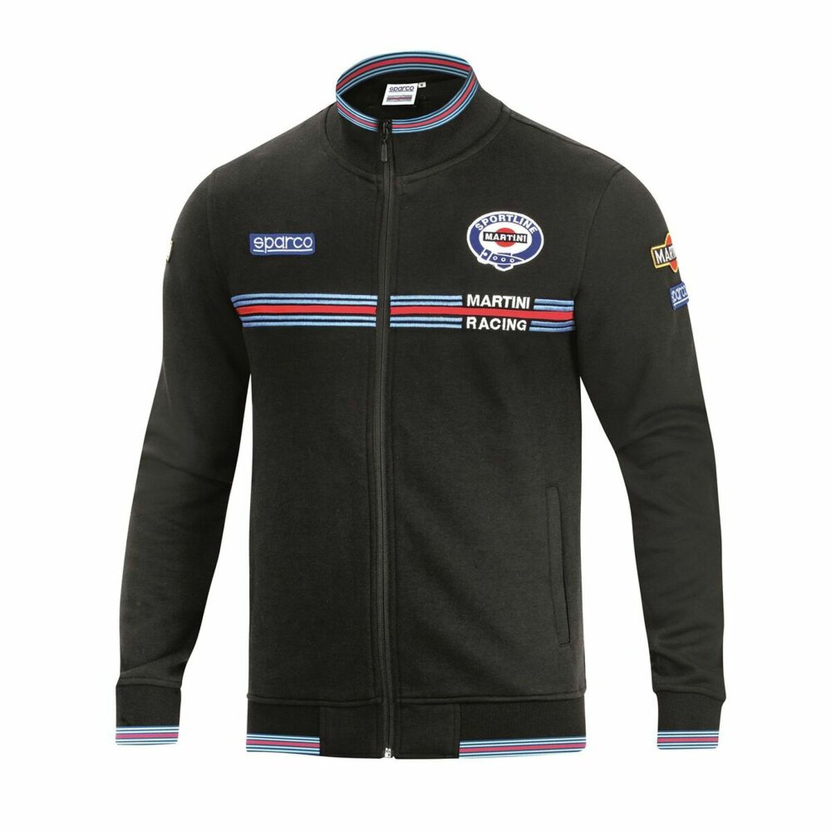 Ανδρικό Φούτερ χωρίς Κουκούλα Sparco MARTINI-R Μαύρο 2XL