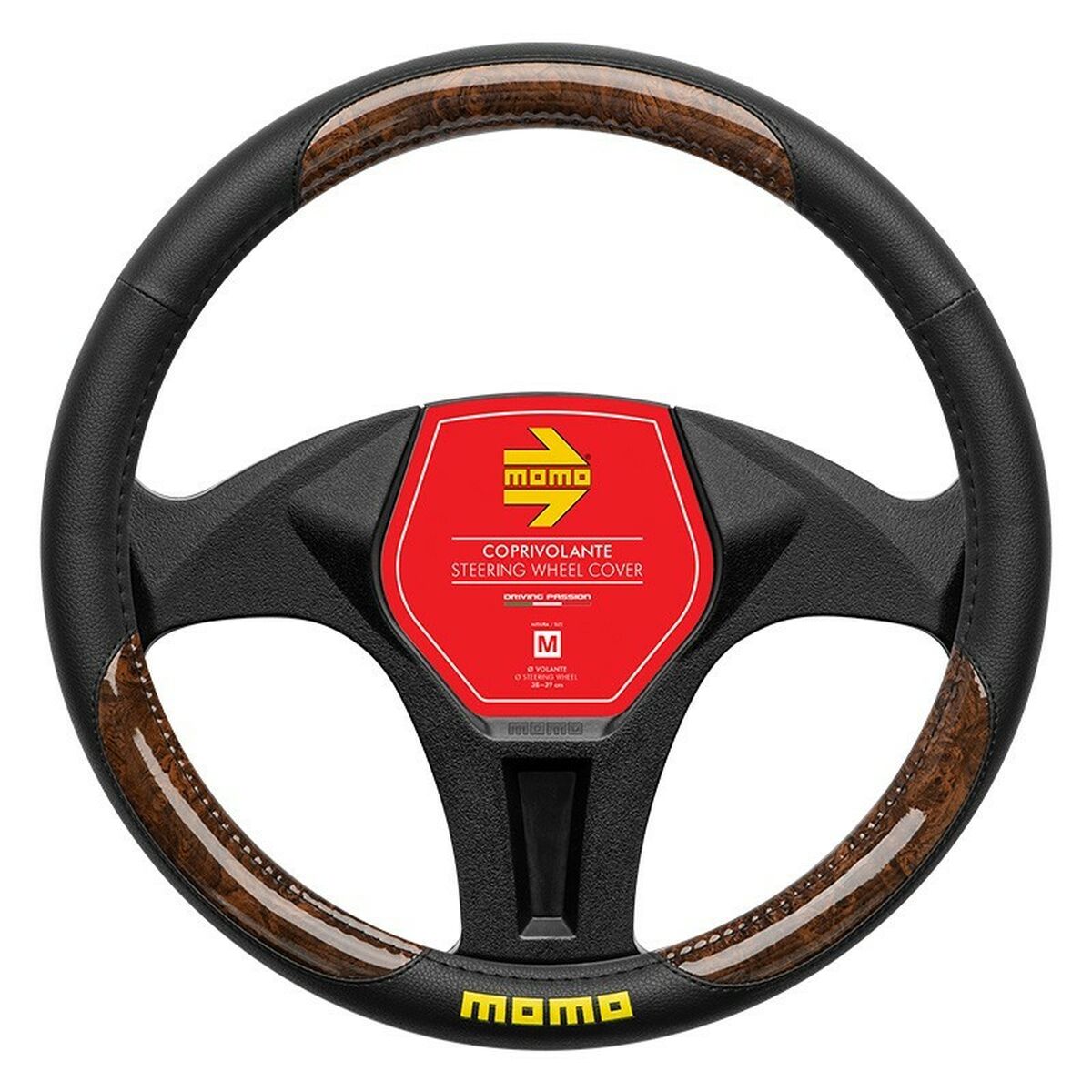 Καλύμμα Τιμονιού MOMO MOMLSWC0BRBKW Ø 38-39 cm