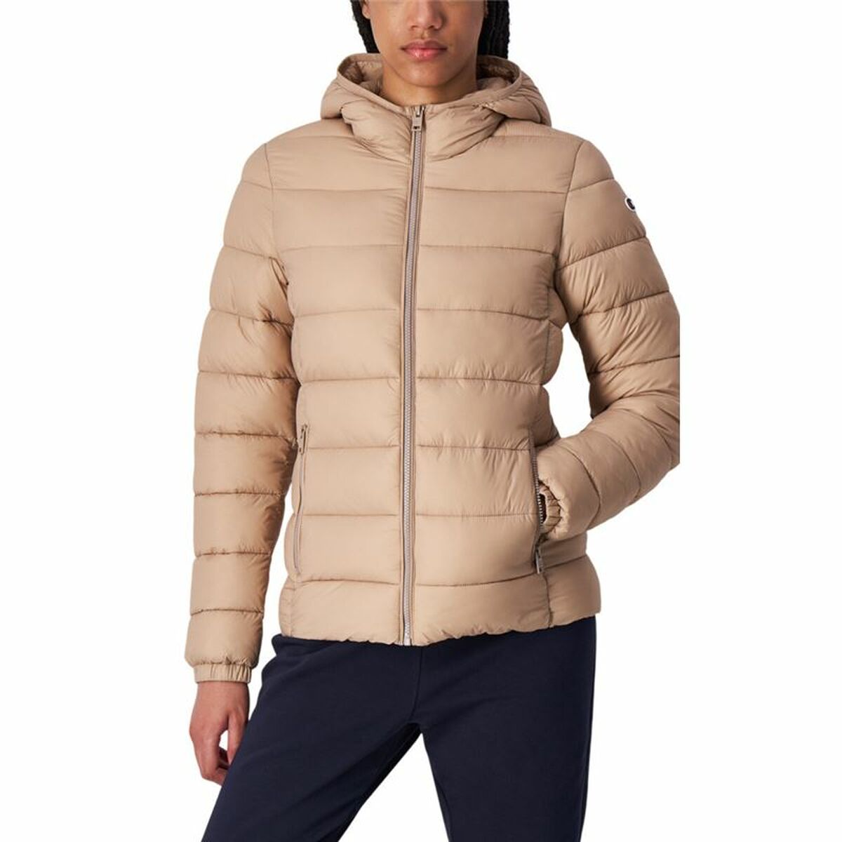 Γυναικείο Αθλητικό Μπουφάν Champion Hooded Μπεζ