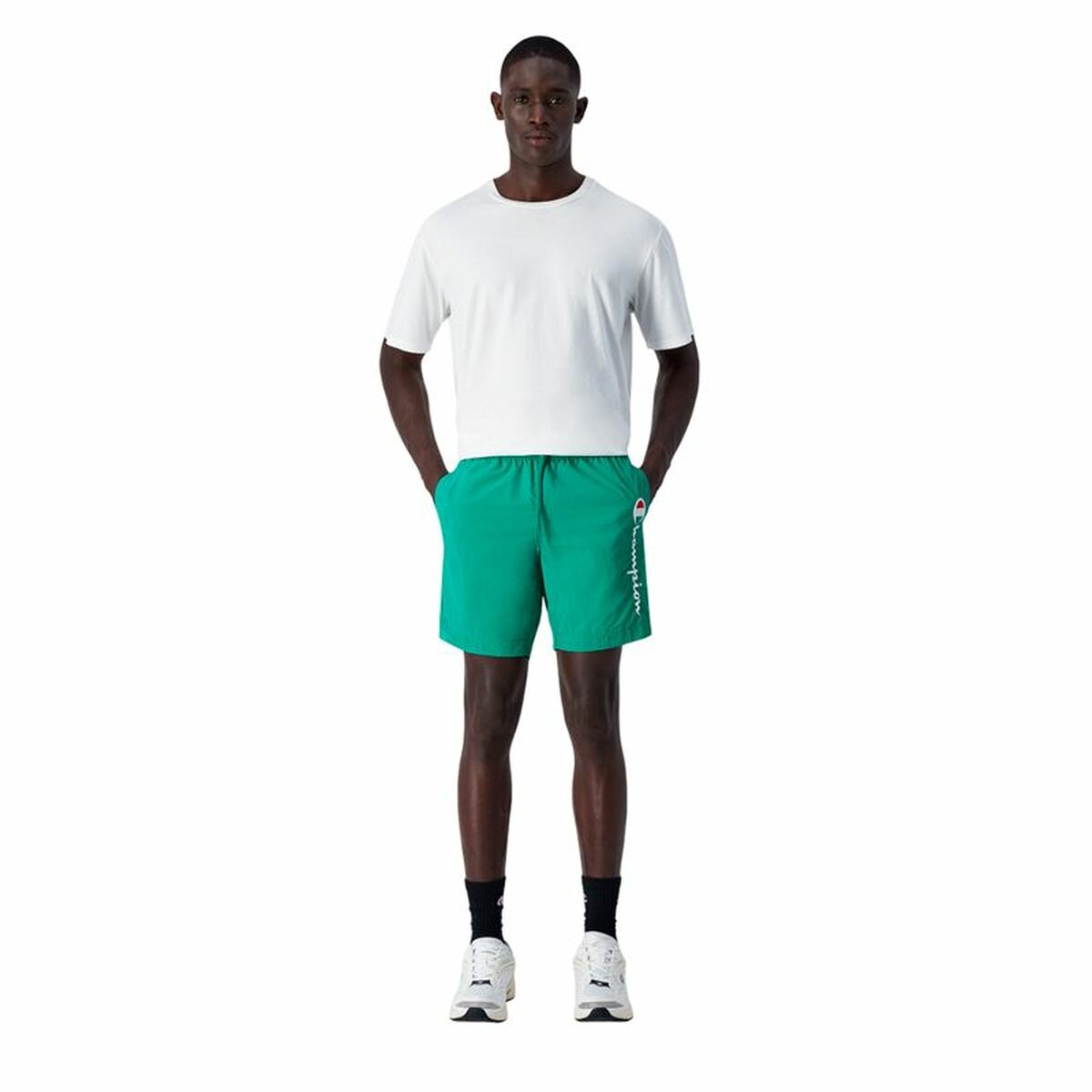 Ανδρικά Μαγιό Champion Champion Beachshort Μπλε Πράσινο