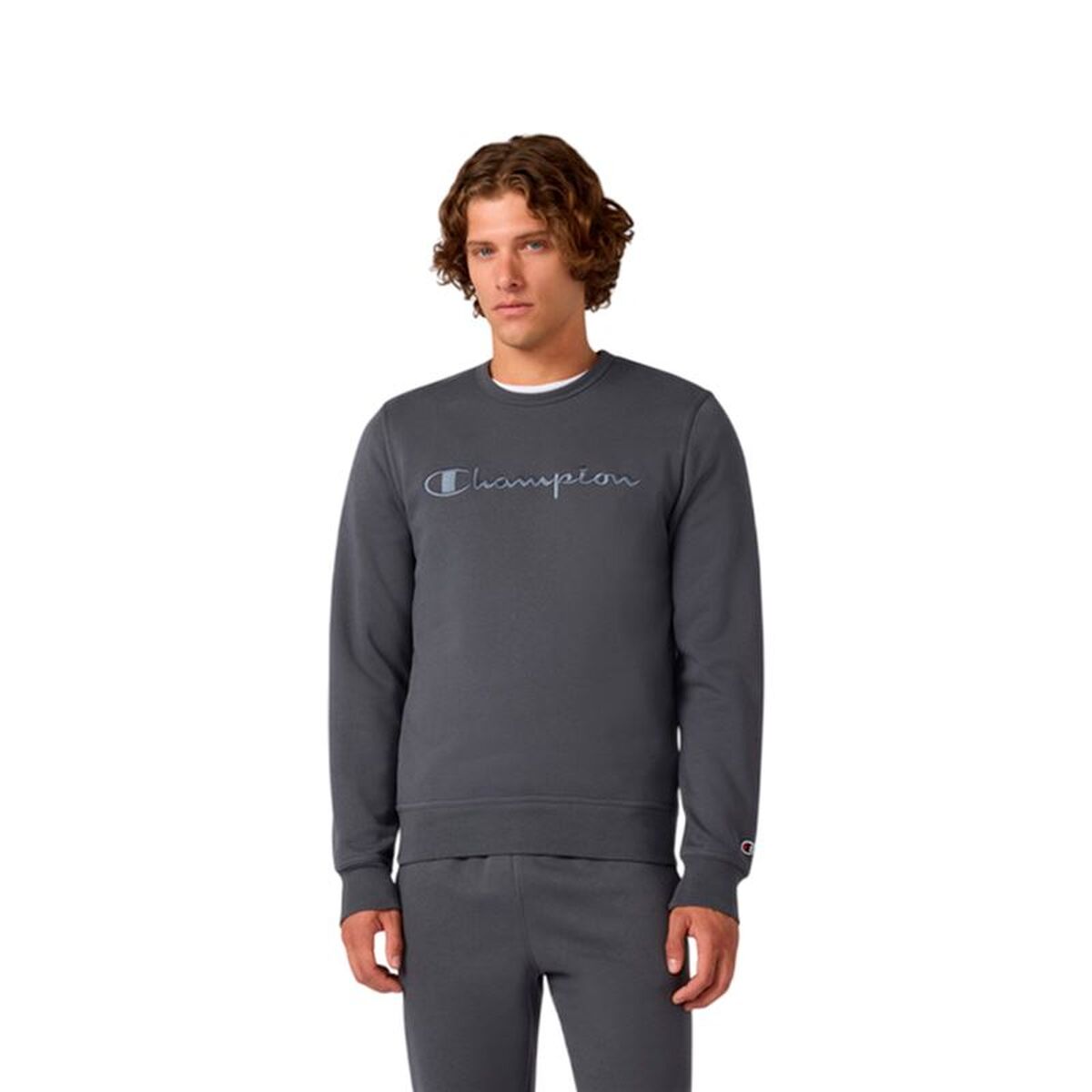 Ανδρικό Φούτερ χωρίς Κουκούλα Champion Icons Tonal Σκούρο γκρίζο