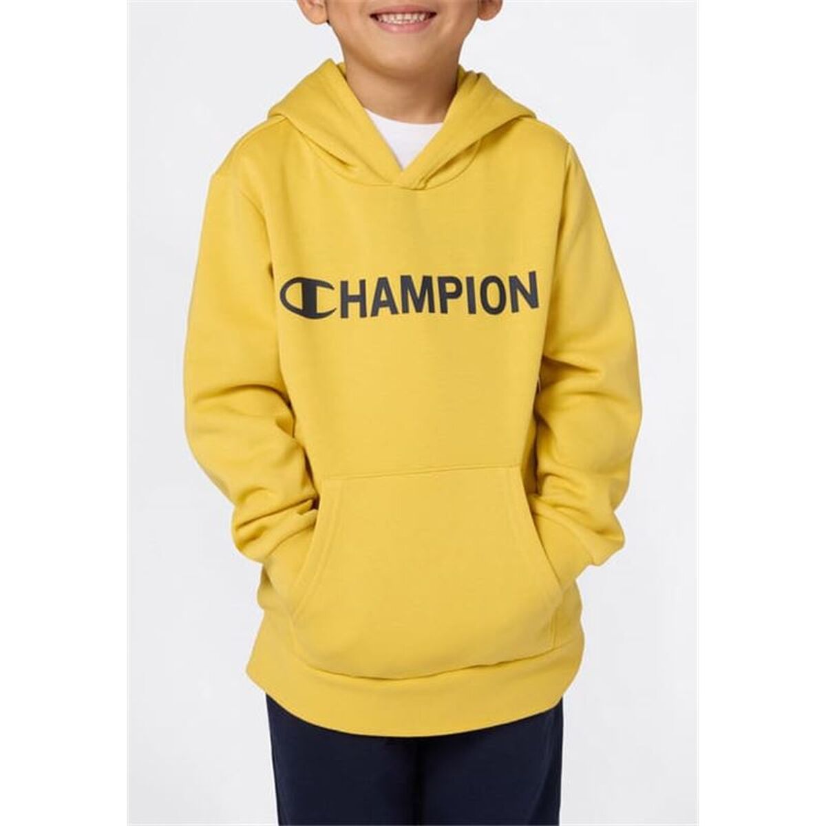Παιδικό Φούτερ με Κουκούλα Champion Graphic Shop Κίτρινο