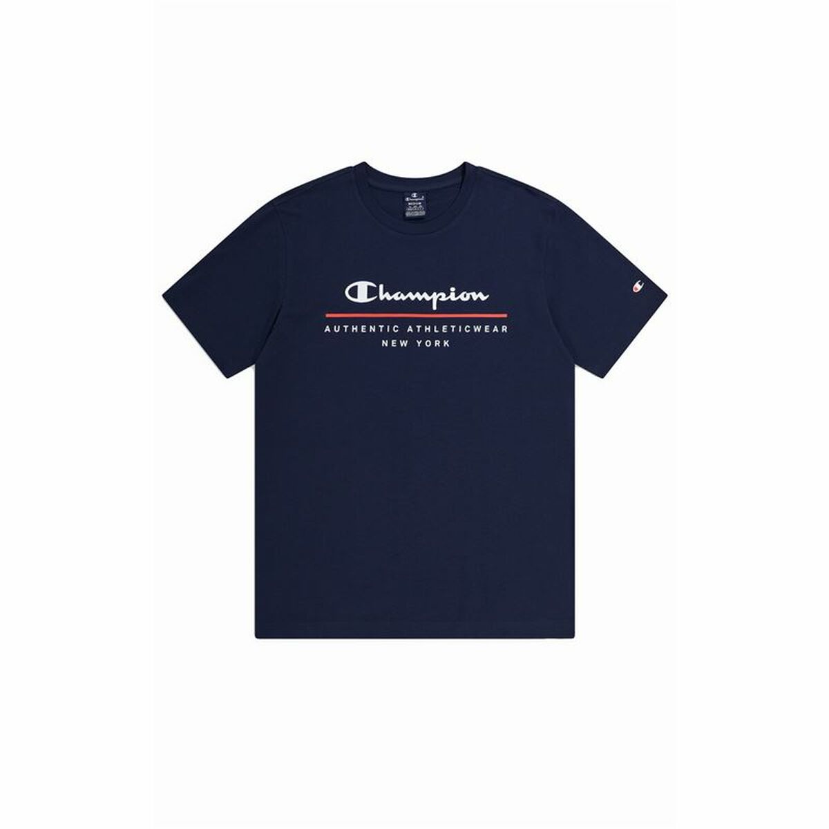 Κοντομάνικο Αθλητικό Μπλουζάκι Champion Crewneck Μπλε