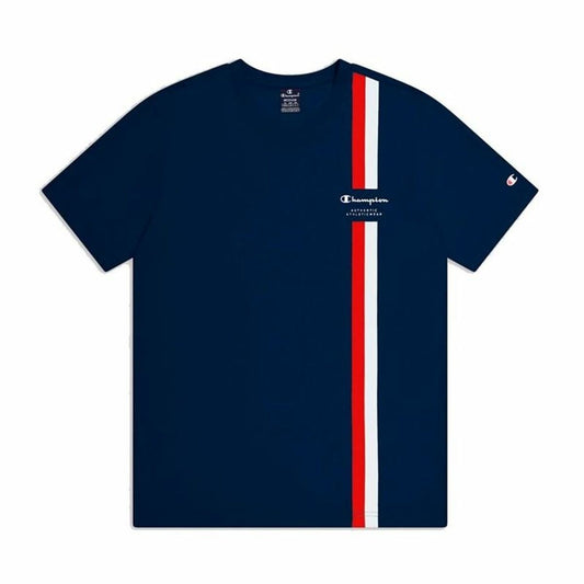 Ανδρική Μπλούζα με Κοντό Μανίκι Champion Crewneck Ναυτικό Μπλε