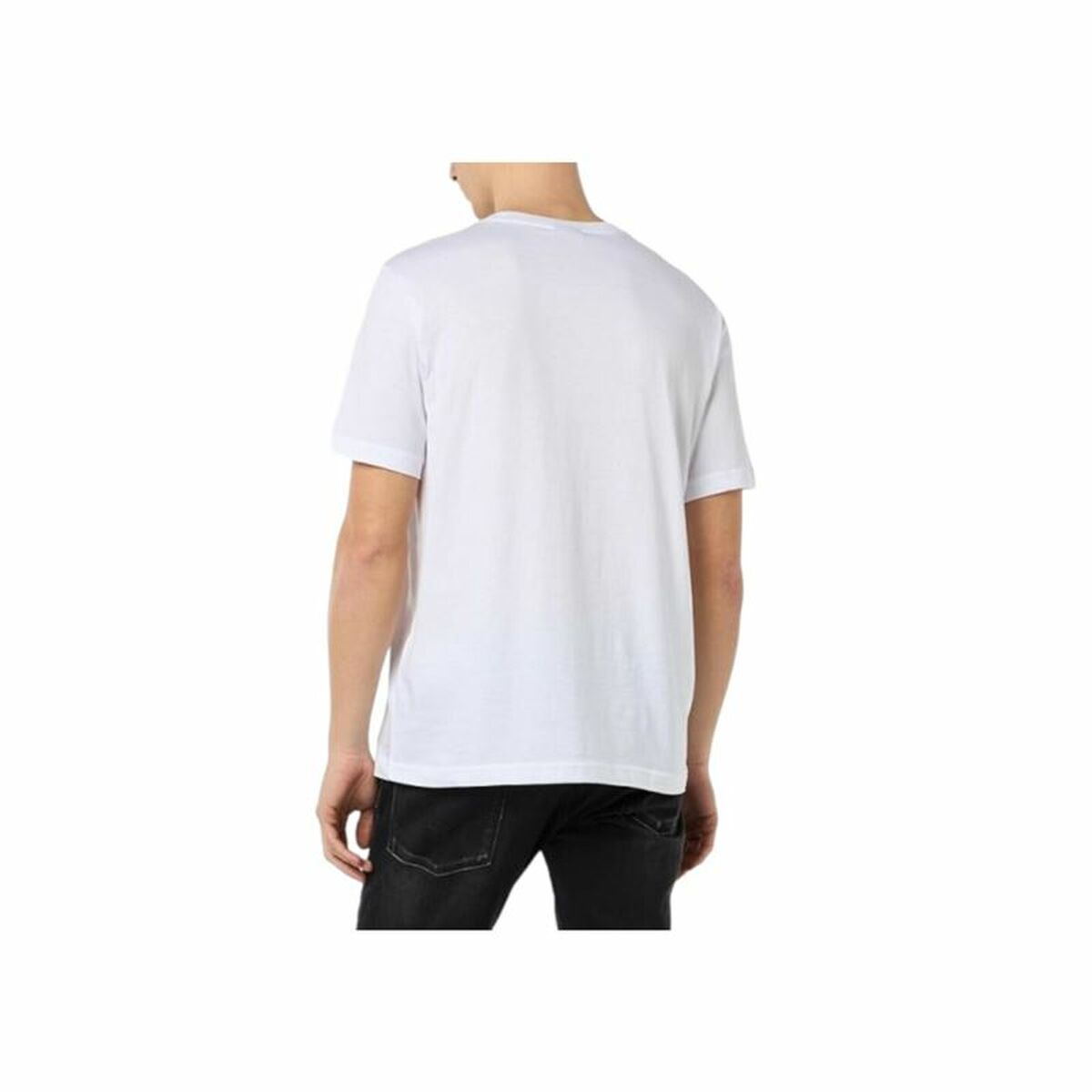 Ανδρική Μπλούζα με Κοντό Μανίκι Champion Crewneck Λευκό