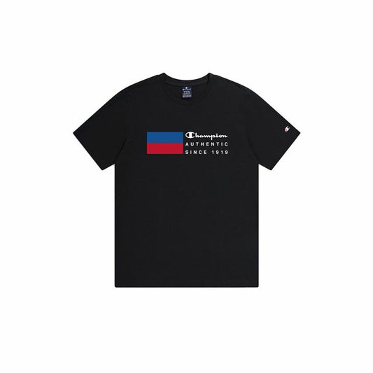 Ανδρική Μπλούζα με Κοντό Μανίκι Champion Crewneck Μαύρο