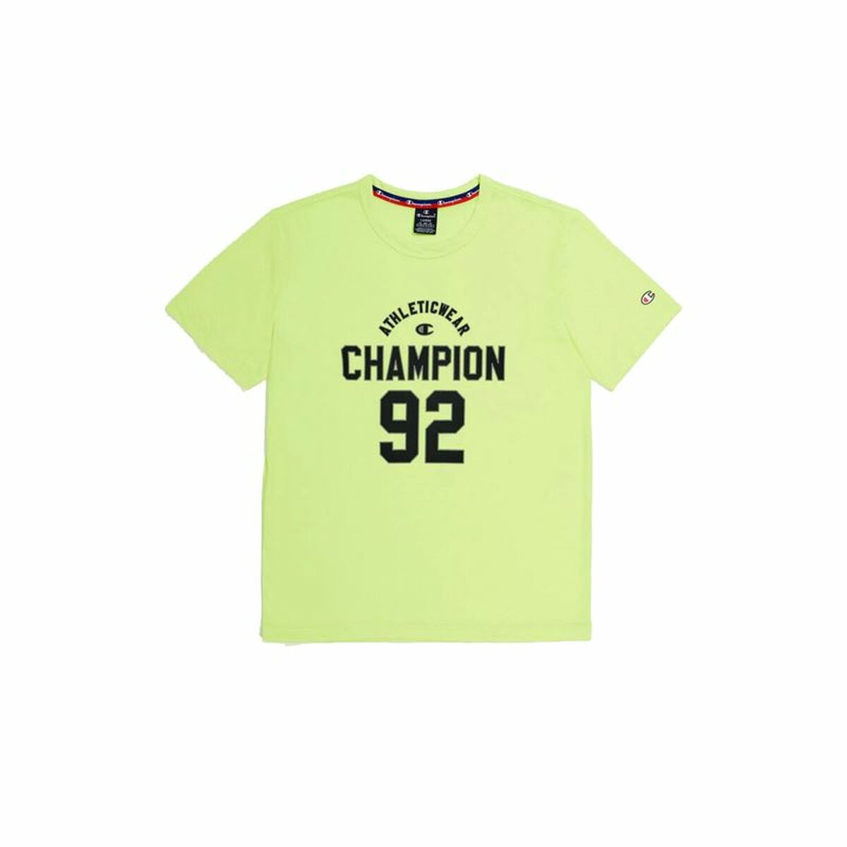 Ανδρική Μπλούζα με Κοντό Μανίκι Champion Crewneck Κίτρινο