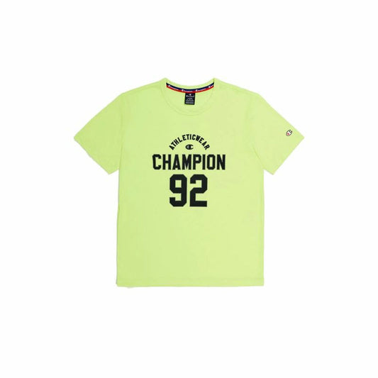 Ανδρική Μπλούζα με Κοντό Μανίκι Champion Crewneck Κίτρινο