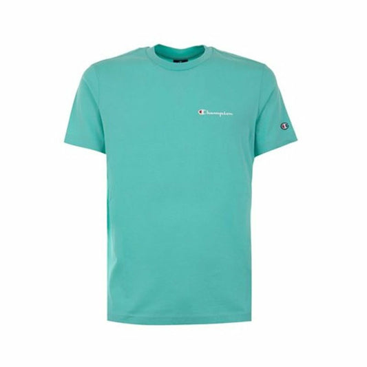 Ανδρική Μπλούζα με Κοντό Μανίκι Champion Crewneck Τυρκουάζ