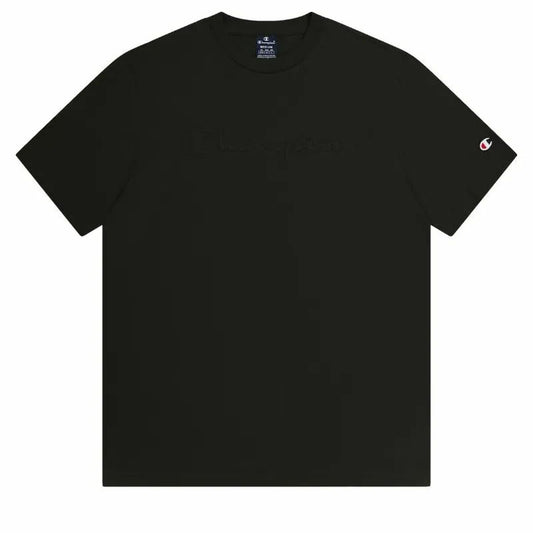 Ανδρική Μπλούζα με Κοντό Μανίκι Champion Crewneck Μαύρο