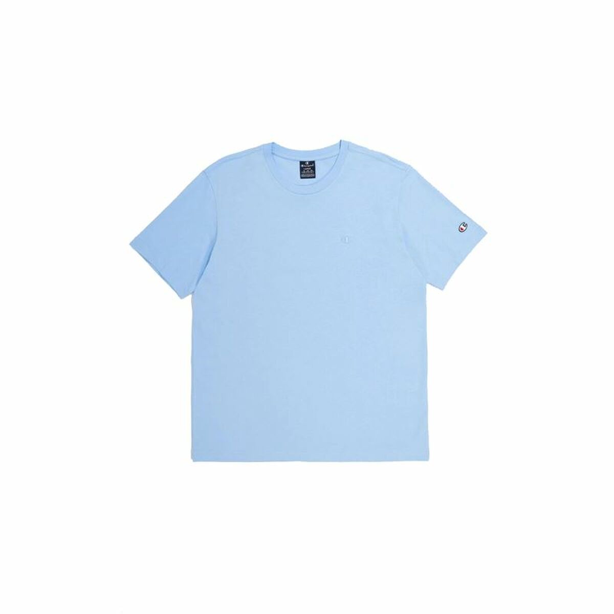Ανδρική Μπλούζα με Κοντό Μανίκι Champion Crewneck Μπλε